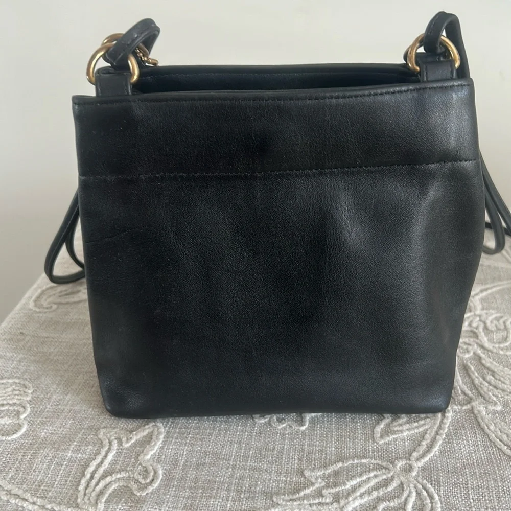 Coach Vintage Rare Dixon Black Leather Bag with COA